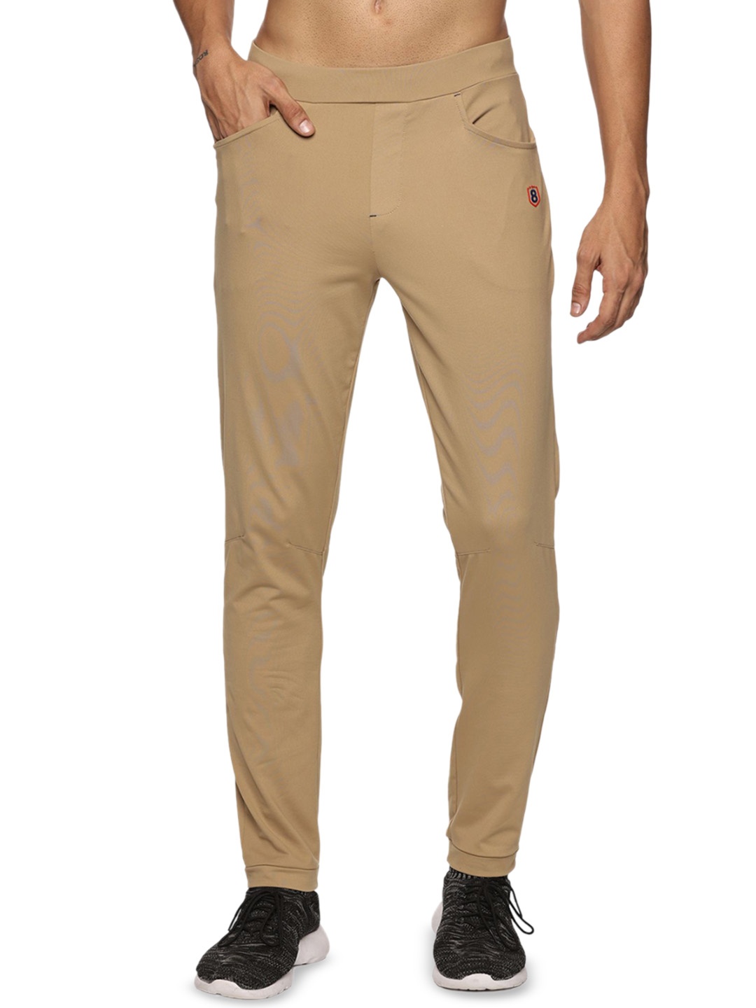 

DOMIN8 Men Super Strechy Comfortable Fit Workleisure Pants, Khaki