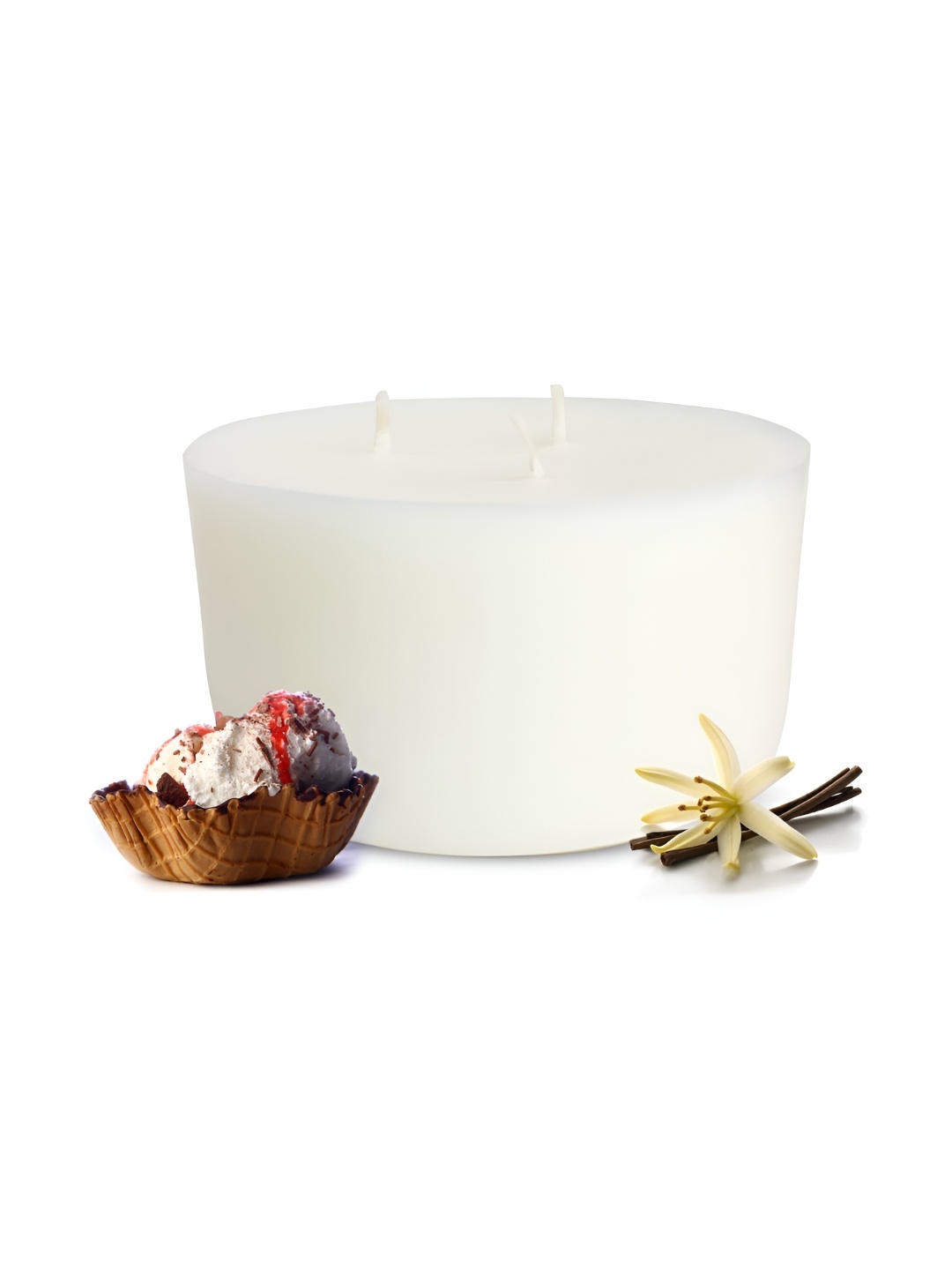 

Ekam White Vanilla Scented 3 Wick Refill Candle