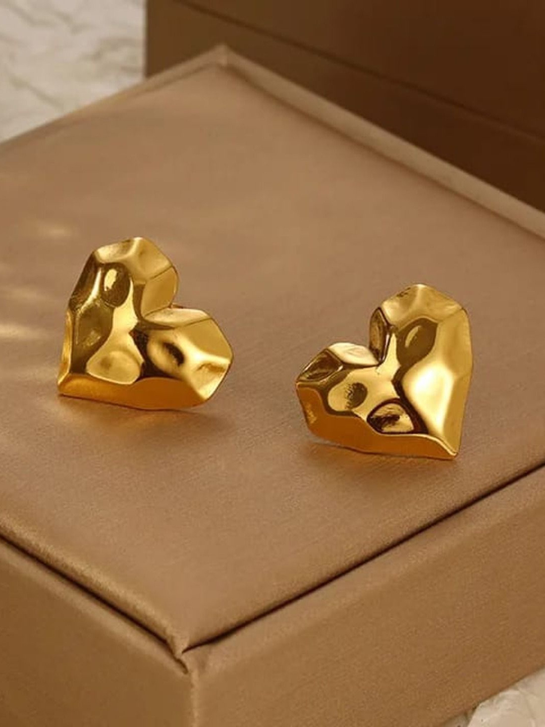 

KRYSTALZ Gold-Plated Stainless Steel Studs Earrings