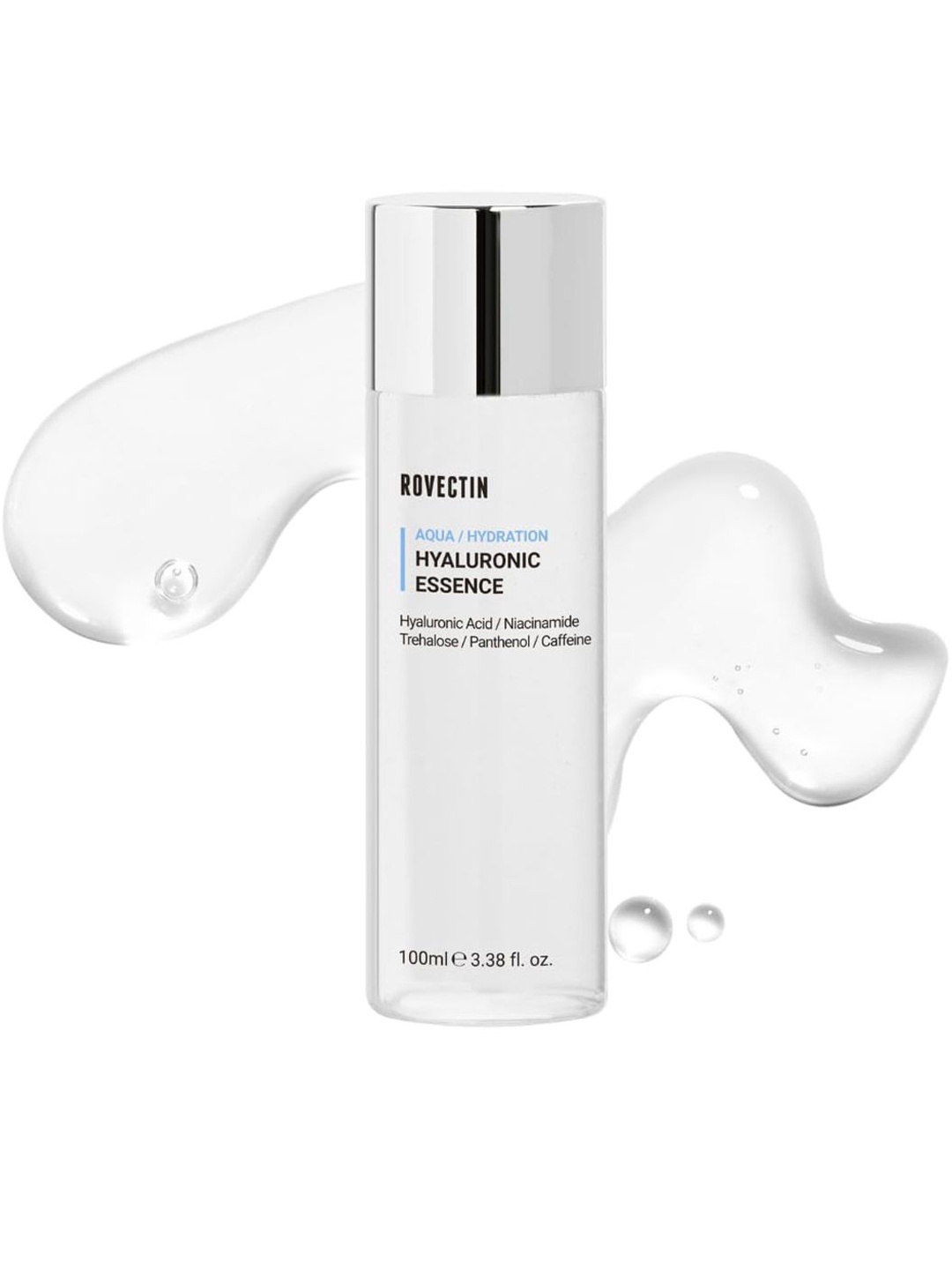 

Rovectin Aqua Hyaluronic Essence with Hyaluronic Acid & Niacinamide - 100ml, White