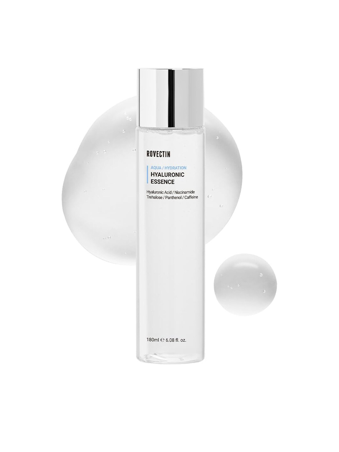 

Rovectin Aqua Hyaluronic Essence with Hyaluronic Acid & Niacinamide - 180 ml, White