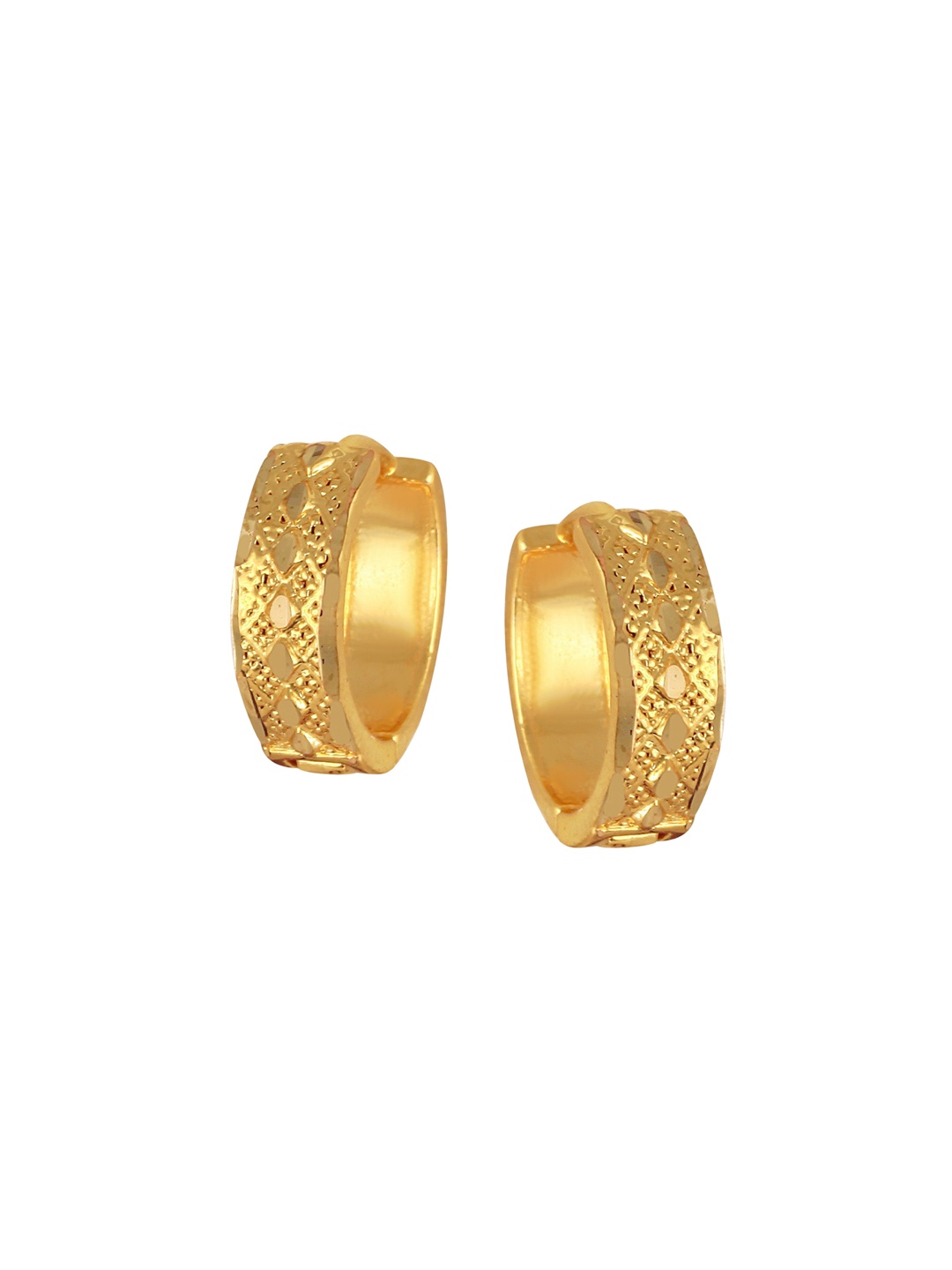 

Vighnaharta Gold-Plated Hoop Earrings