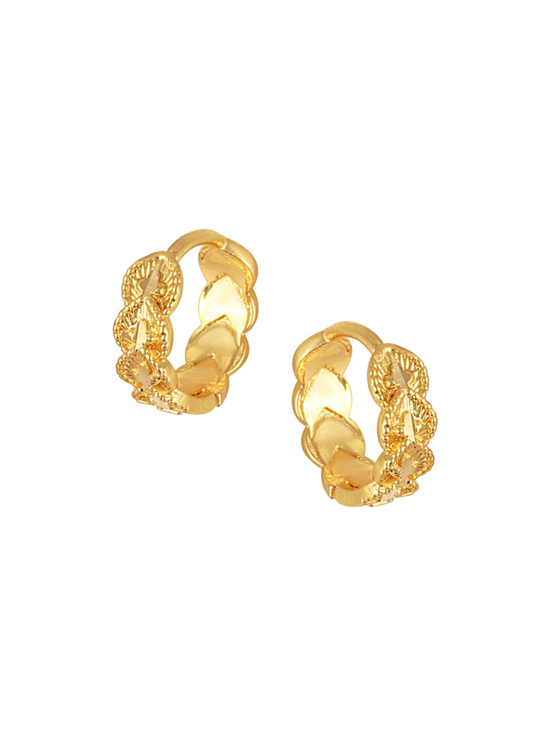 

Vighnaharta Gold-Plated Hoop Earrings