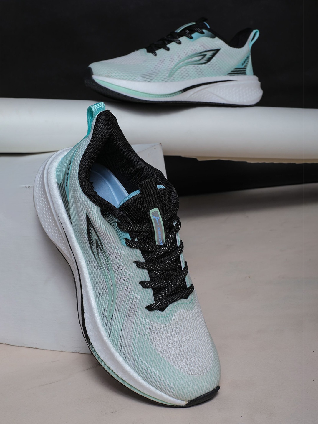 

ABROS Men Mesh Running Shoes, Lime green