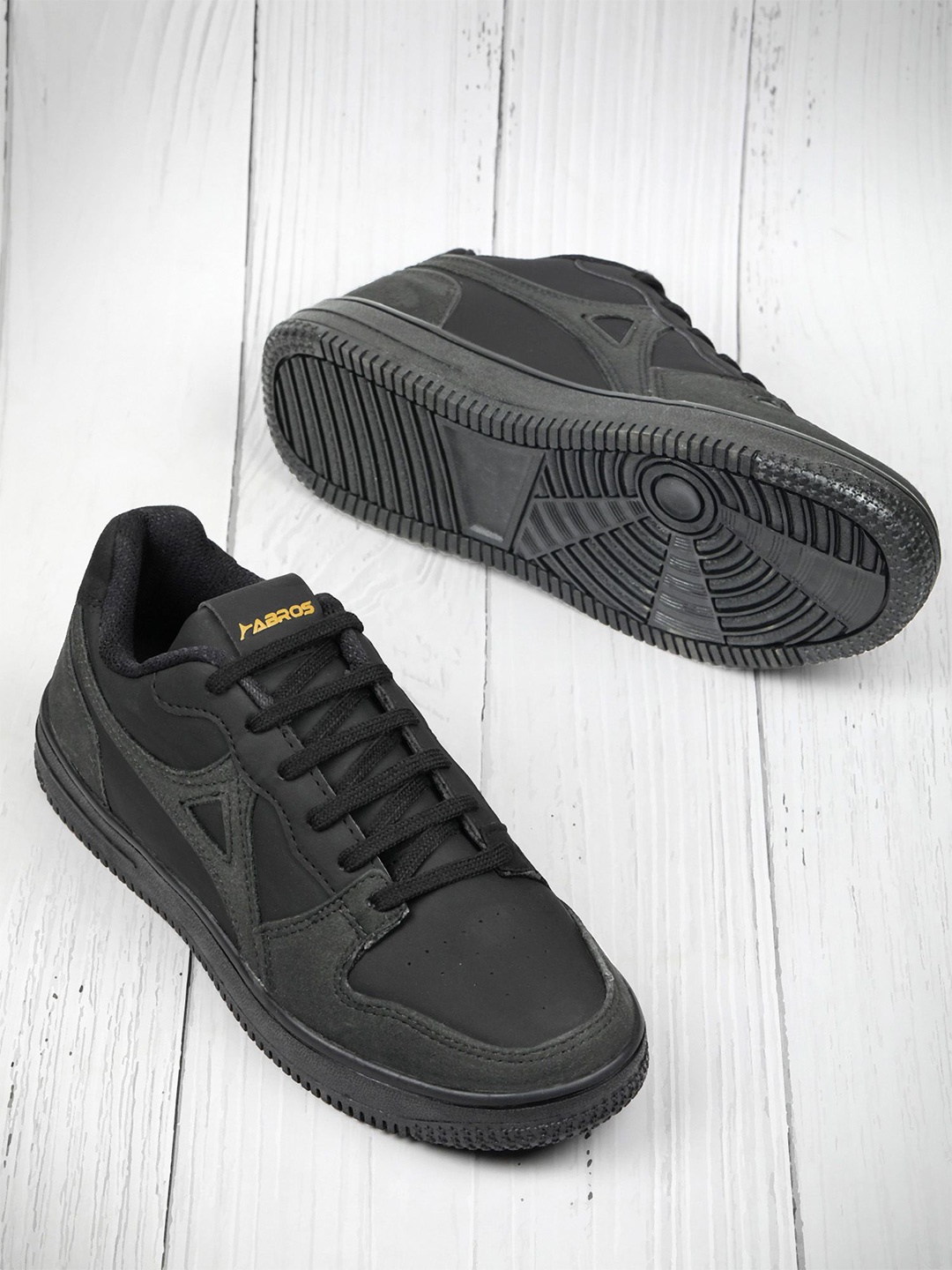 

ABROS Park Men Mesh Air Running Shoes, Black