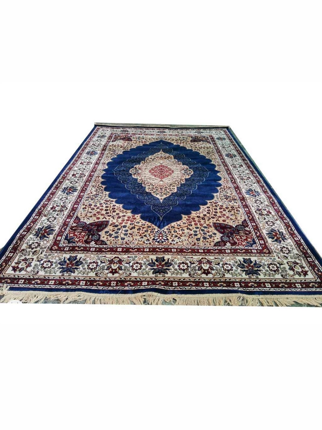 

IMRA CARPET Blue Ethnic Motifs Printed Carpet