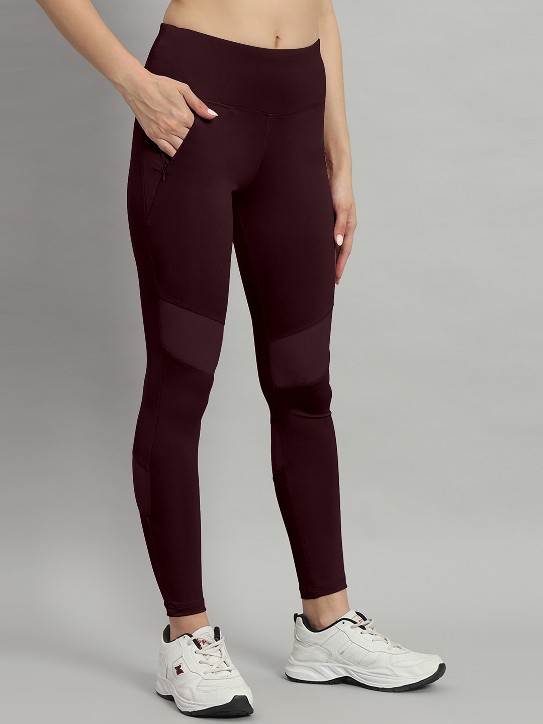 

Mehrang Slim-Fit Ankle-Length Sports Tights, Purple