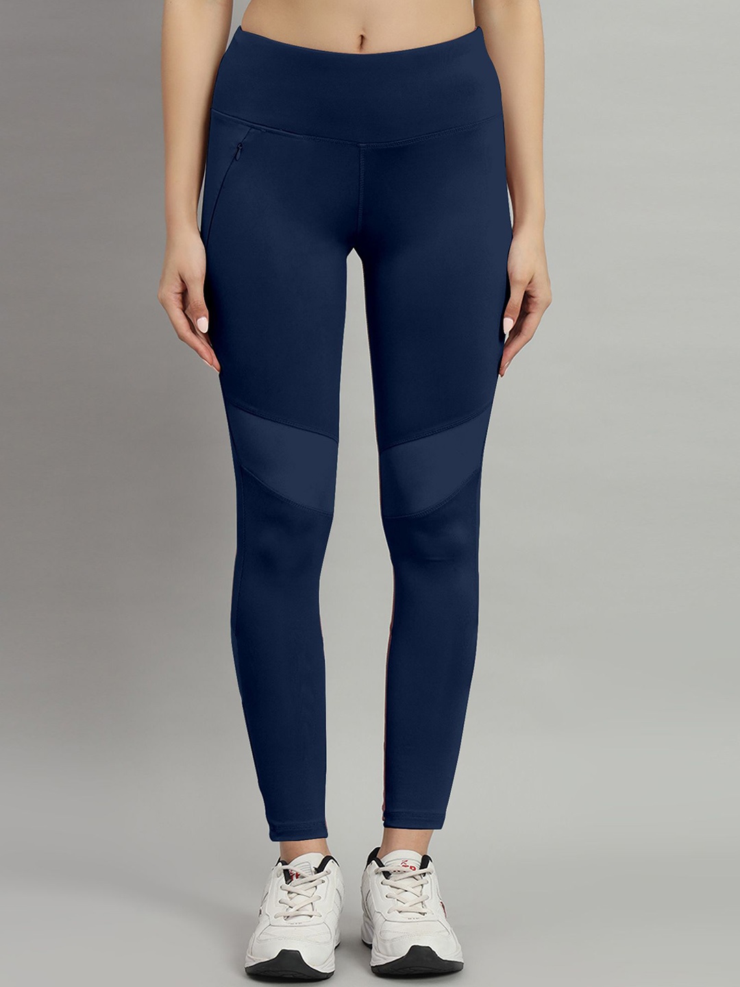 

Mehrang Slim-Fit Ankle-Length Sports Tights, Navy blue
