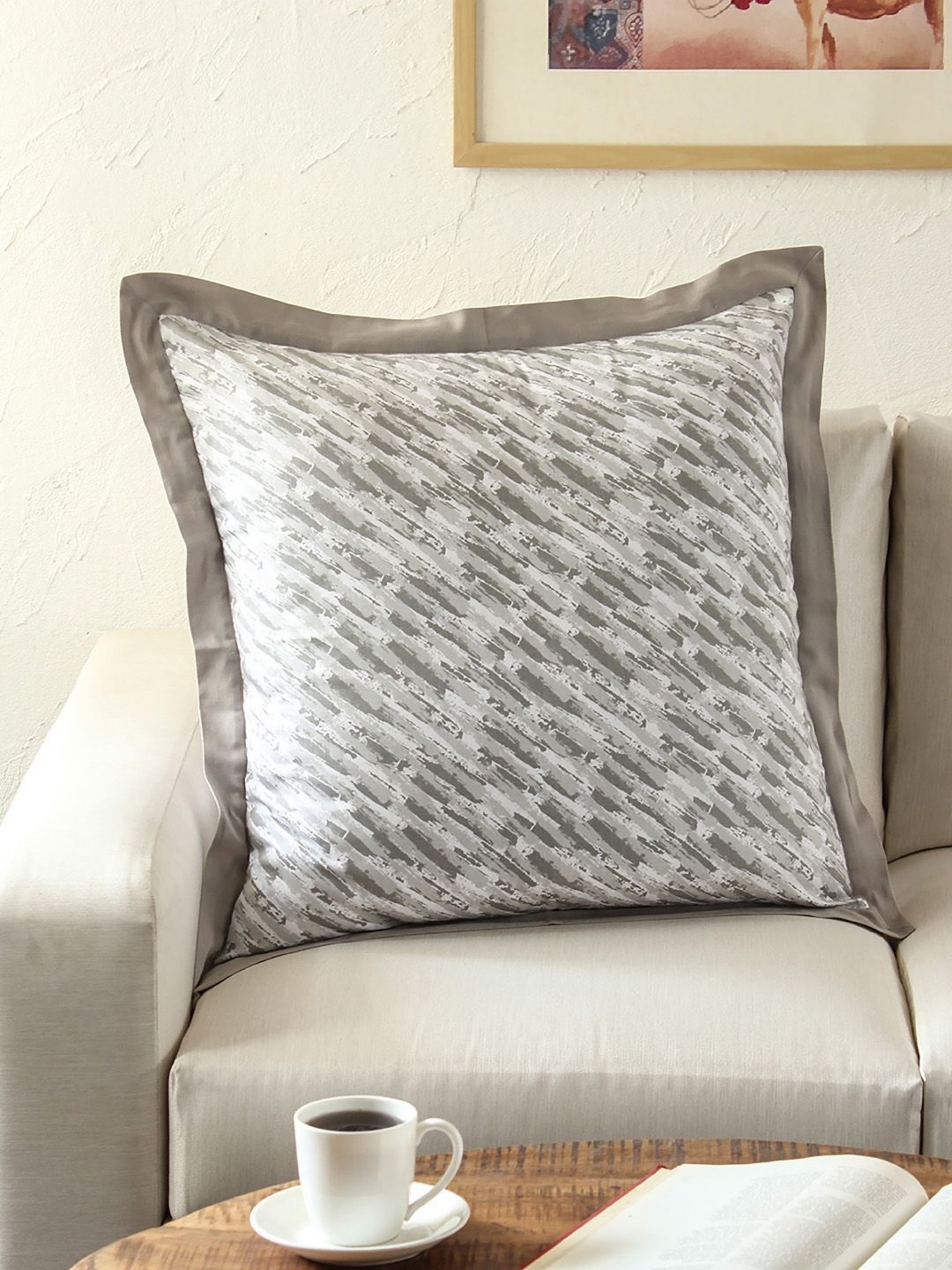 

House This Grey & White Abstract Square Cushion Covers