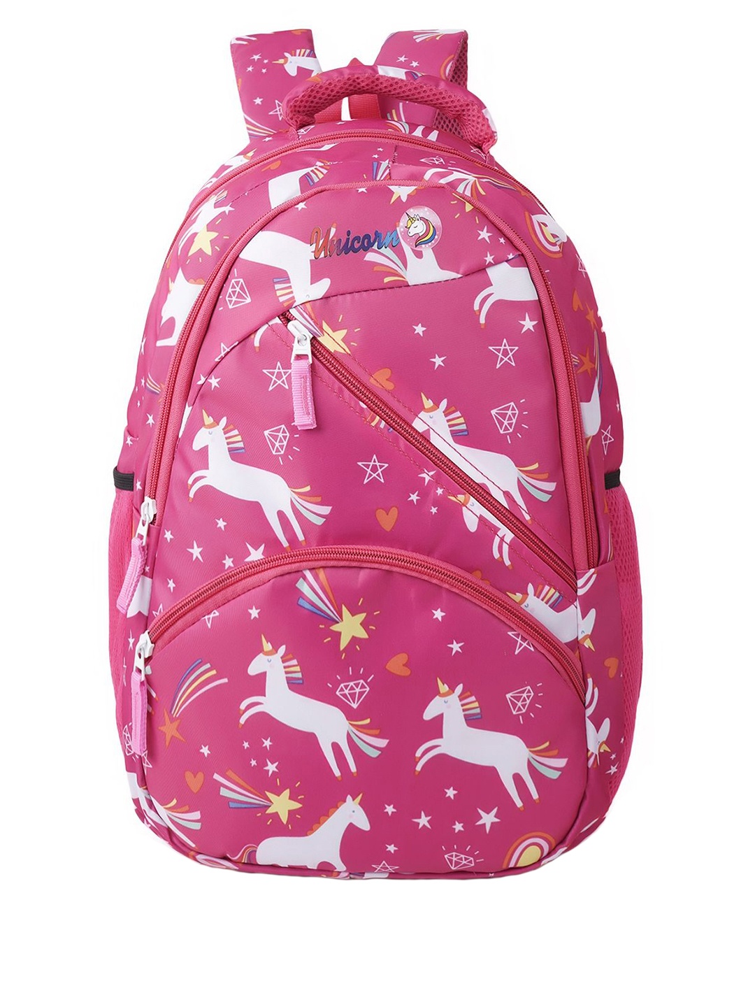 

PARSLEY Unisex 15 Inch Laptop Graphic Printed Ergonomic Padded Backpack, Pink