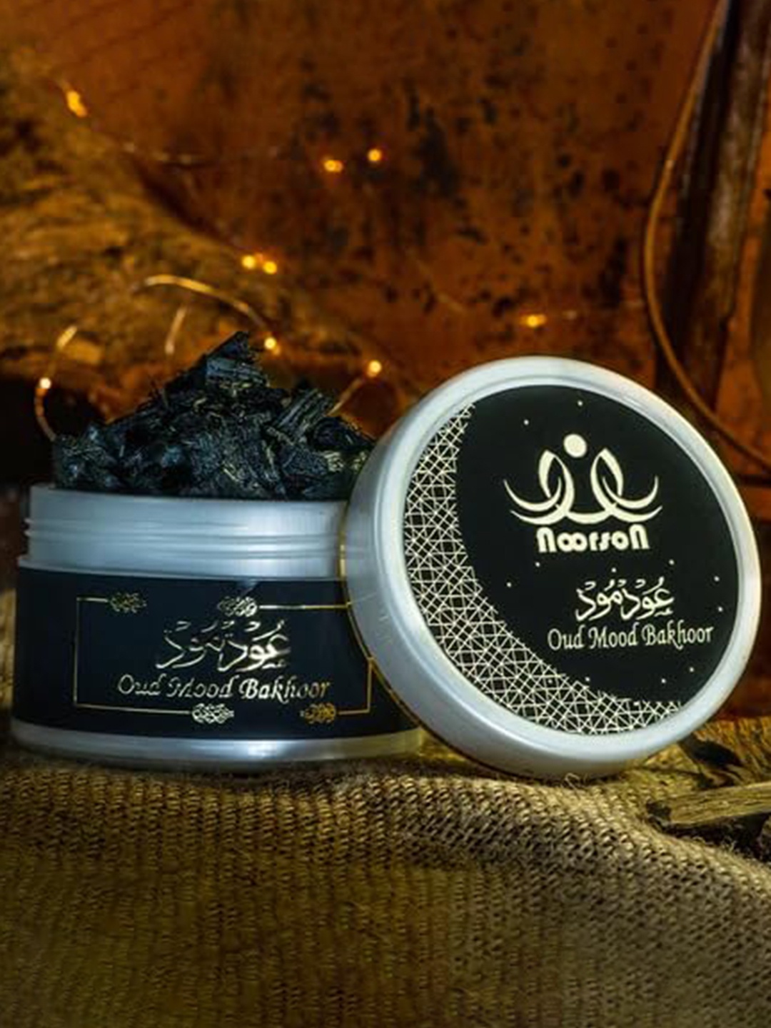 

Noorson Bakhoor Oud Mood Premium Quality 40 Grams, Black