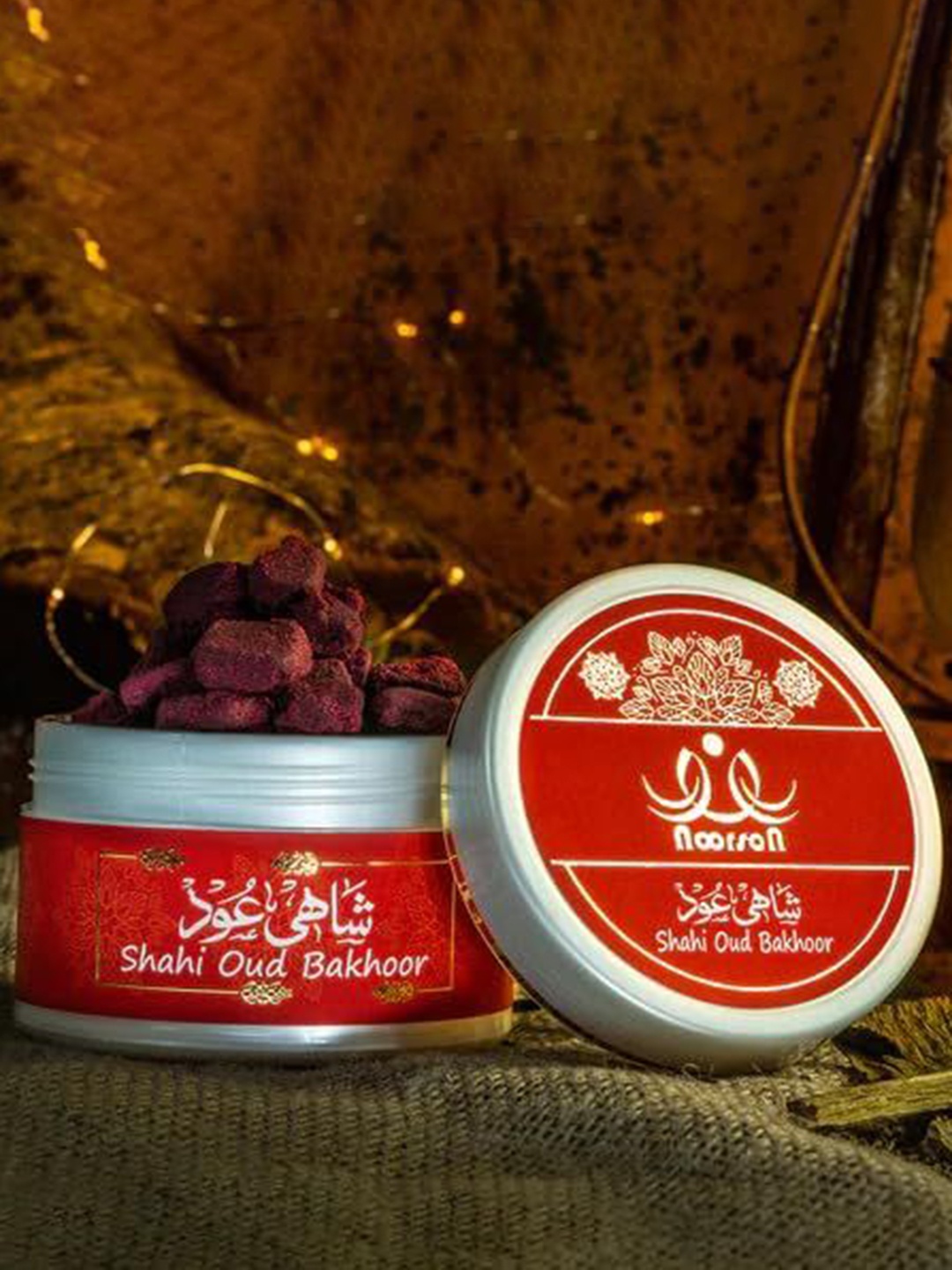 

Noorson Bakhoor Shahi Oudh Home Fragrance - 40g, Black