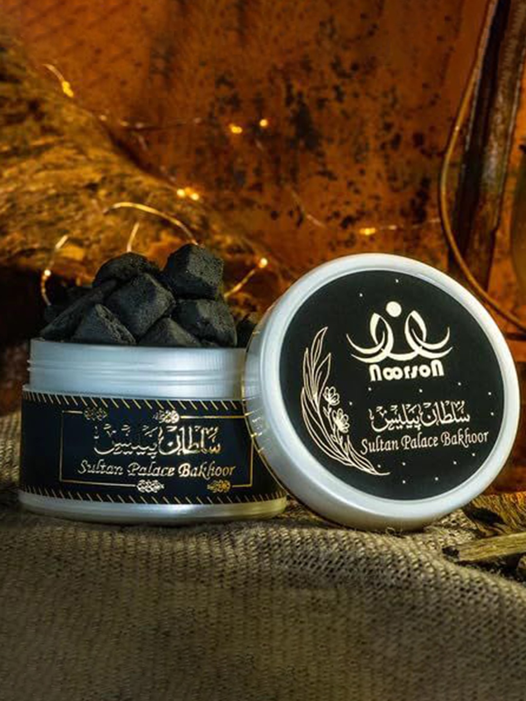 

Noorson Bakhoor Sultan Palace Home Fragrance - 40g, Black