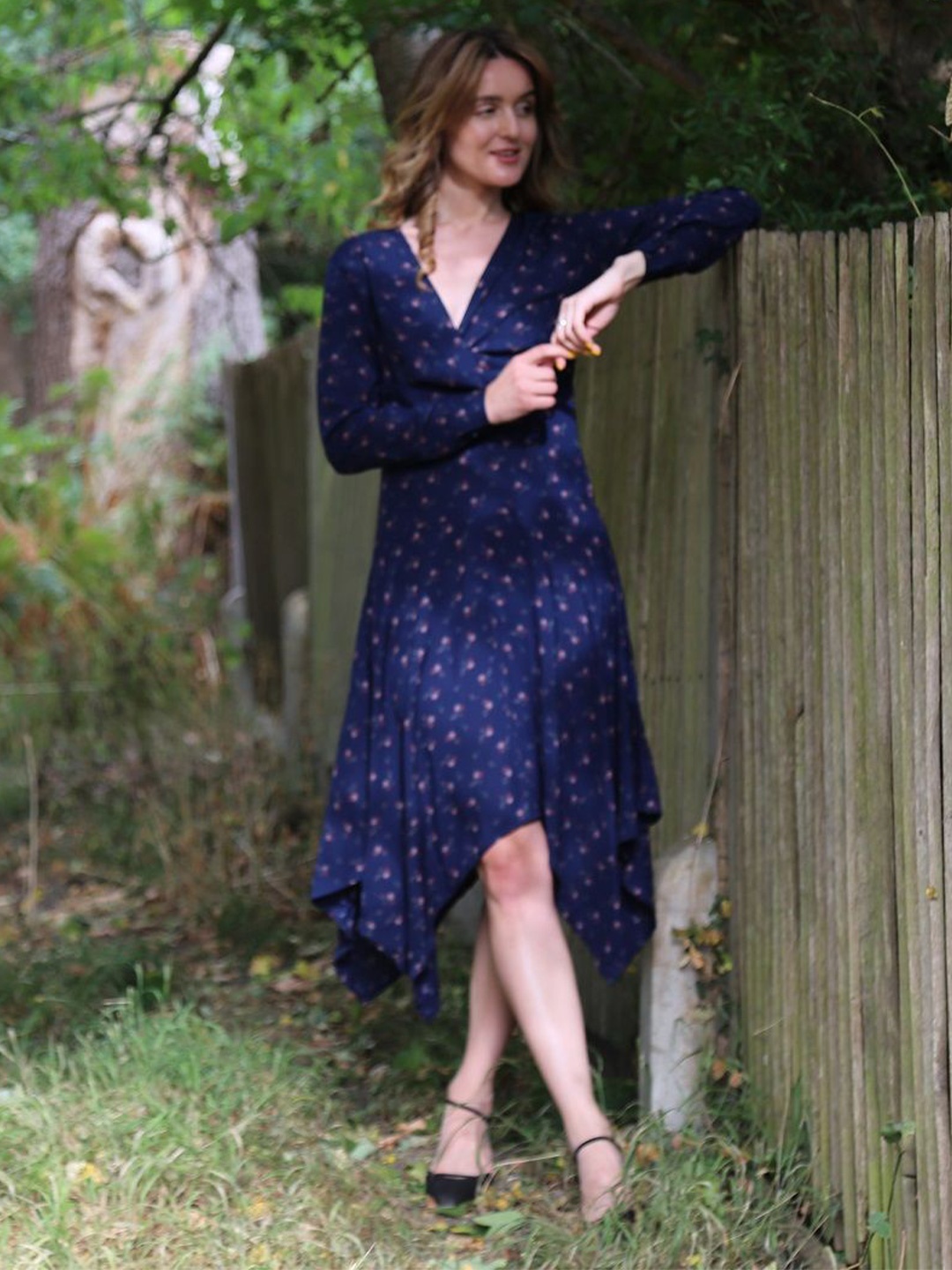 

Diyas London Printed A-Line Dress, Blue