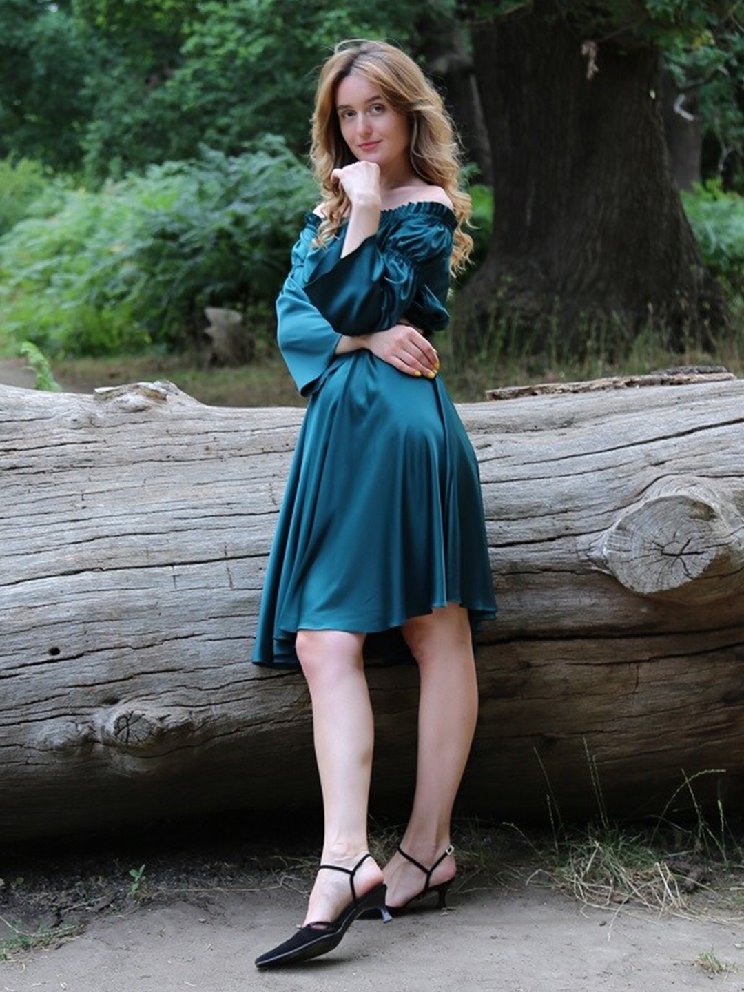 

Diyas London Blouson Dress, Green