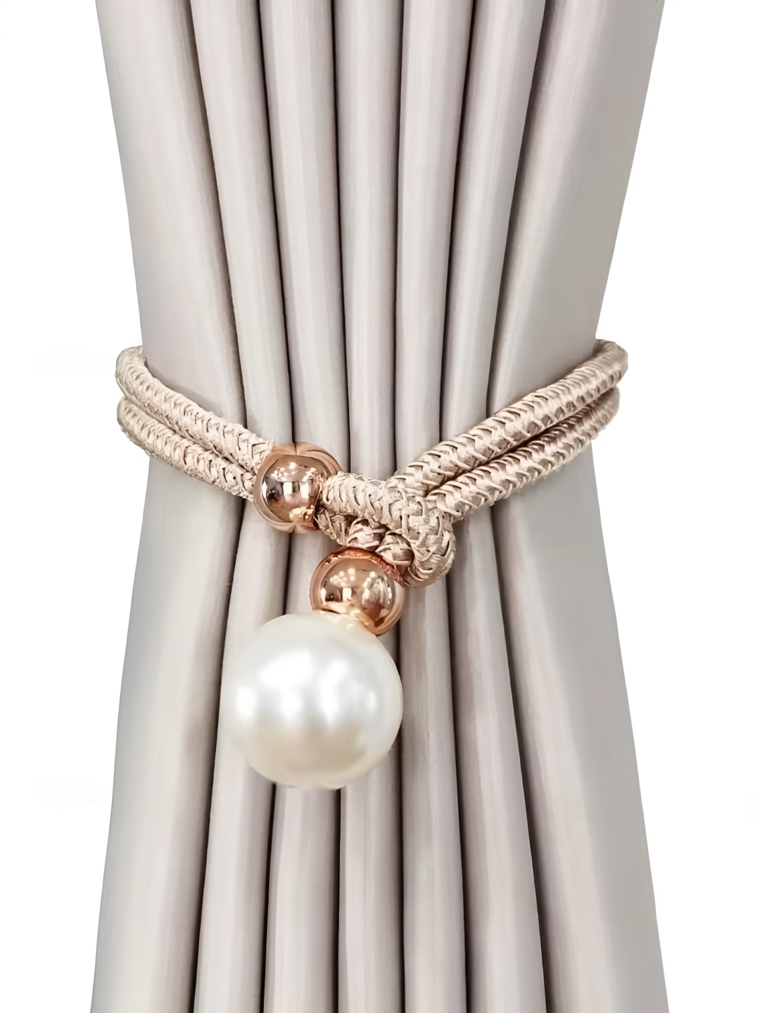 

HomeCloud Beige Braided Curtain Tie and Hold Backs
