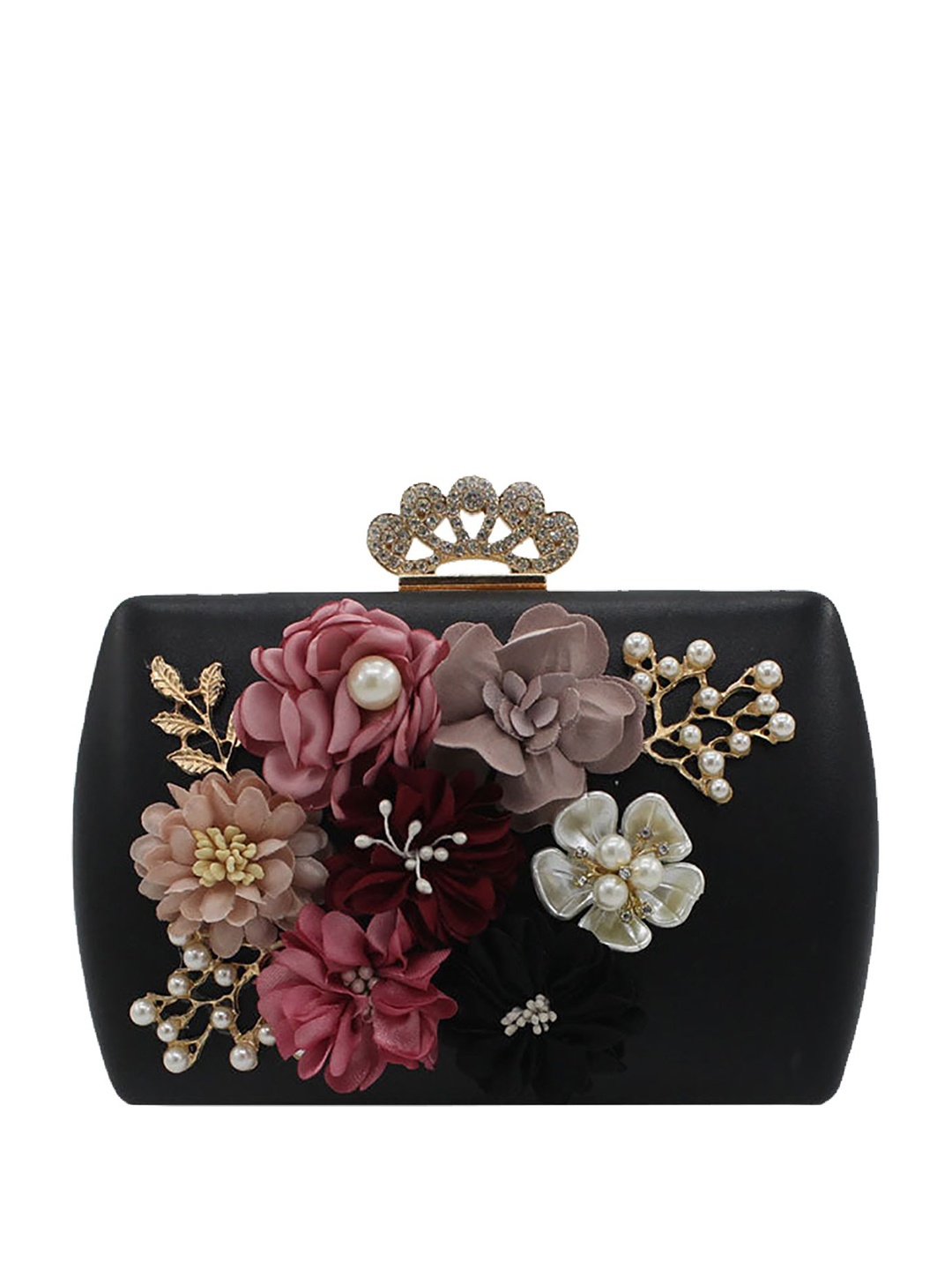 

SYGA Embellished Box Clutch, Blue