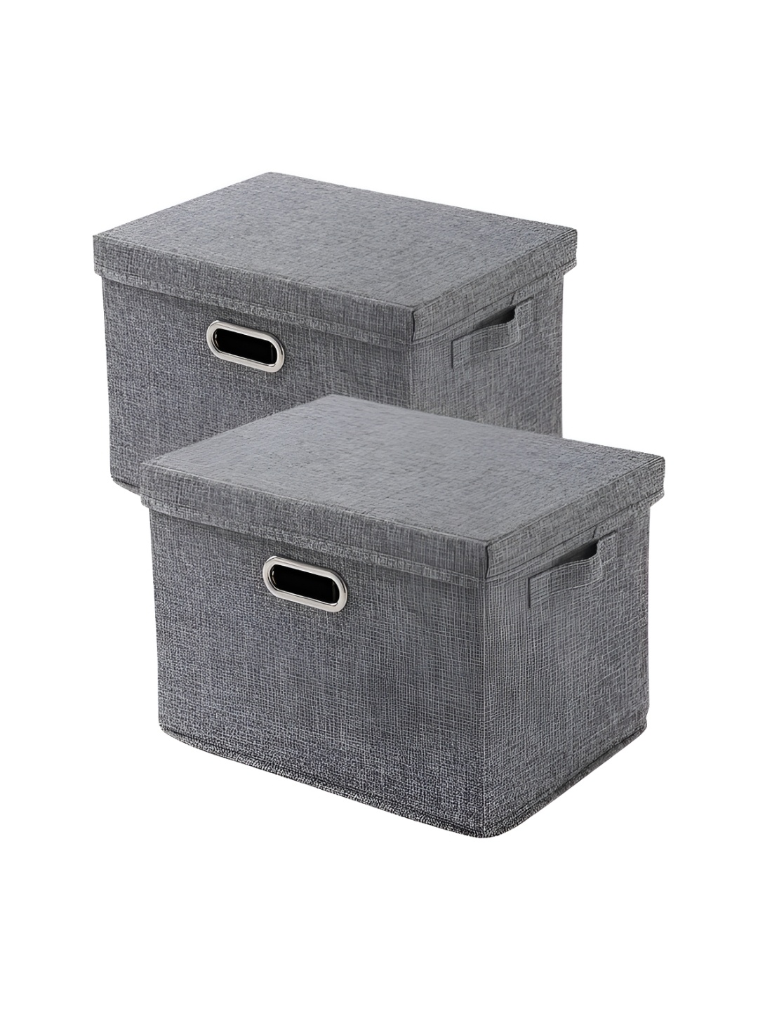 

HOKIPO Grey 2 Pieces Multi-Utility Organisers With Lid