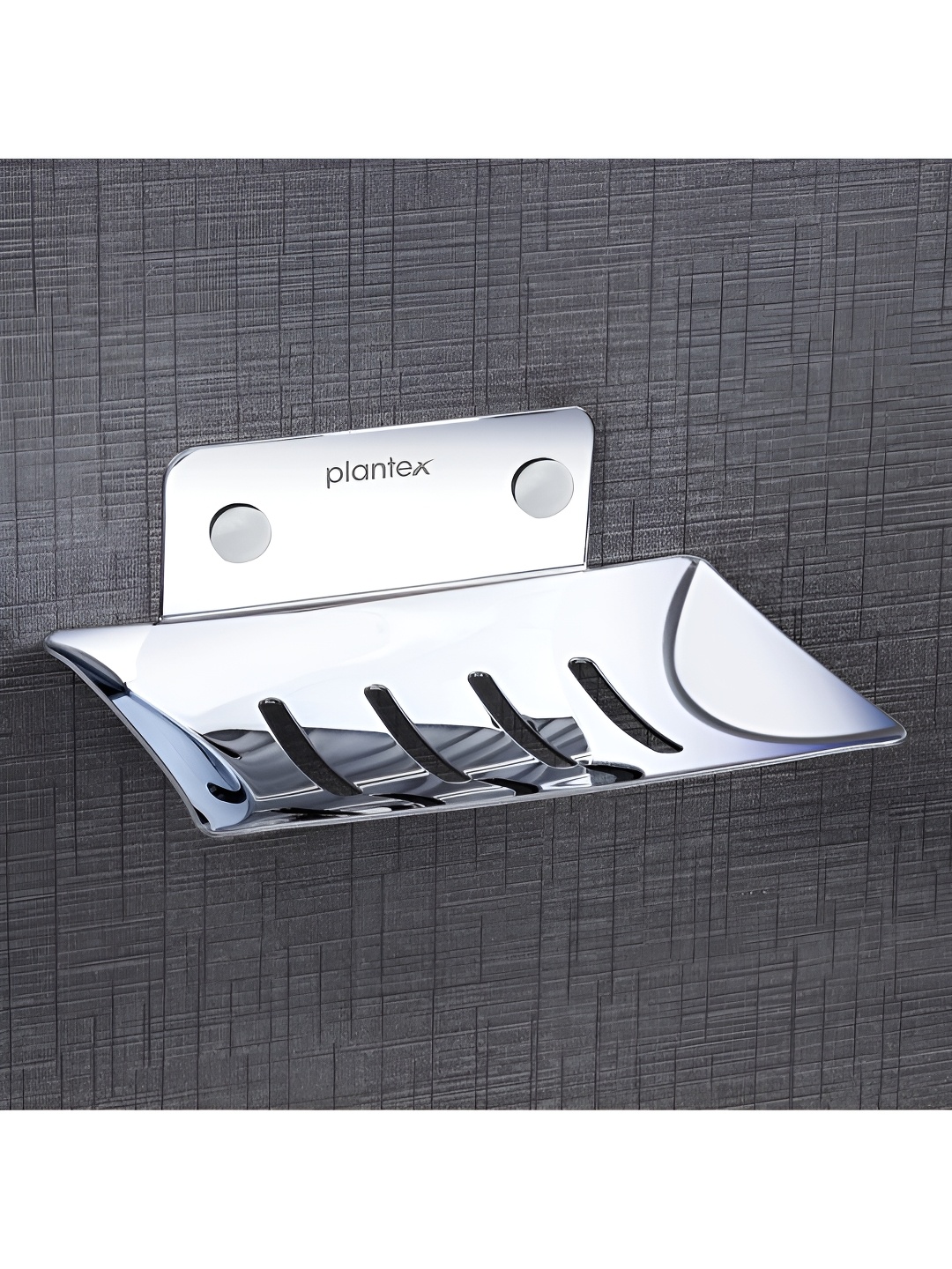 

Plantex Silver-Toned Stainless Steel Soap Dish