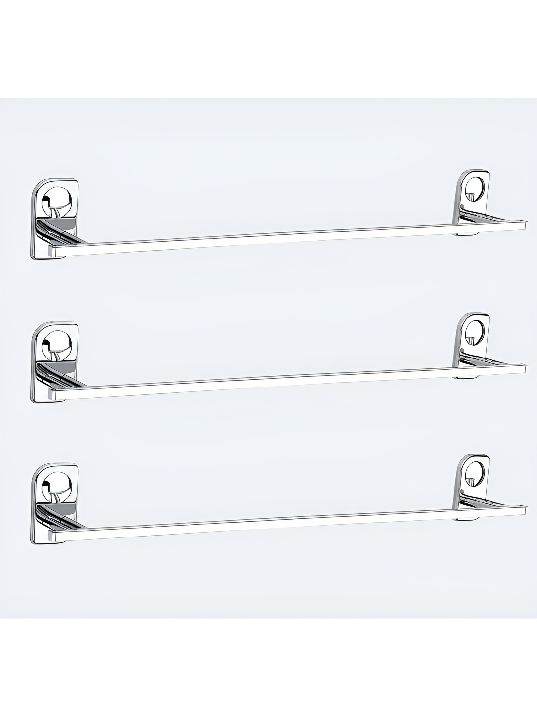 

Plantex Silver-Toned 3 Pieces Stainless Steel Towel Holders