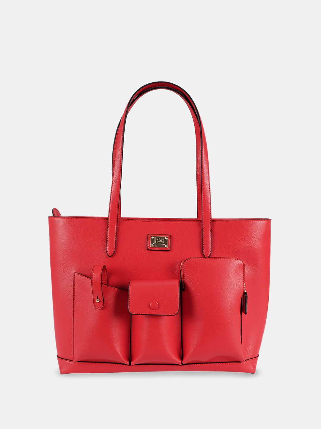 

HIE Structured Handheld Bag, Red