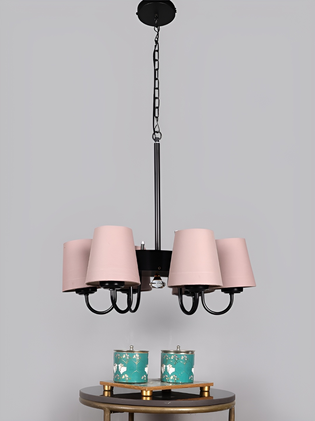 

Devansh Grey & Black Iron Contemporary Ceiling Lamp