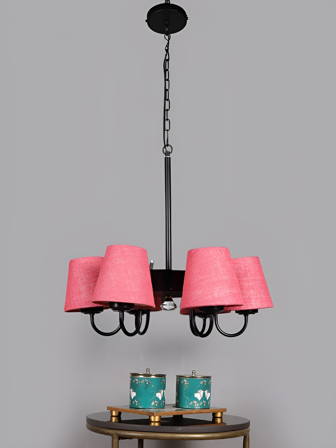 

Devansh Pink Iron Quirky Ceiling Lamp