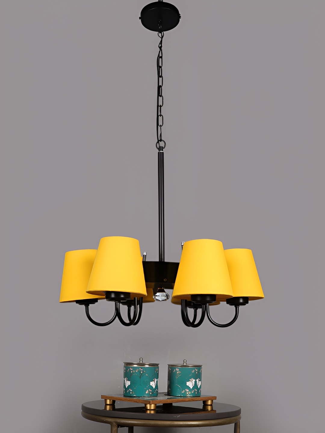 

Devansh Yellow Iron Quirky Ceiling Lamp