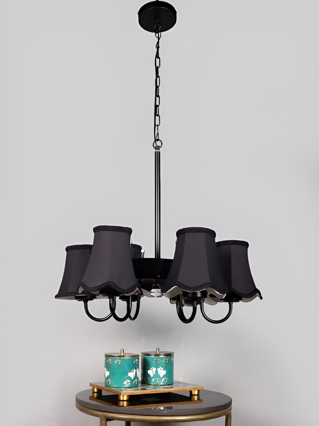 

Devansh Black Iron Quirky Ceiling Lamp