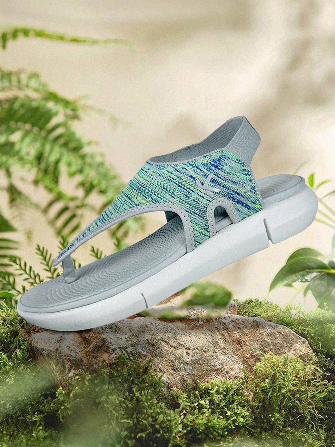 

KazarMax Women Sporty T-Strap Flats LKS002_36, Grey