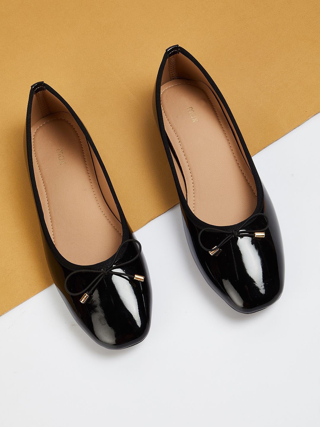 

max Women Ballerinas with Bows Flats, Black