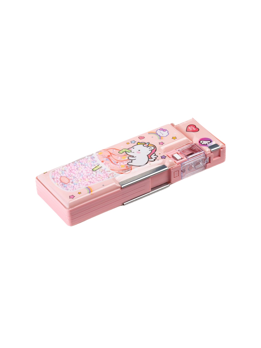 

QIPS Kids Printed Pen Case, Pink