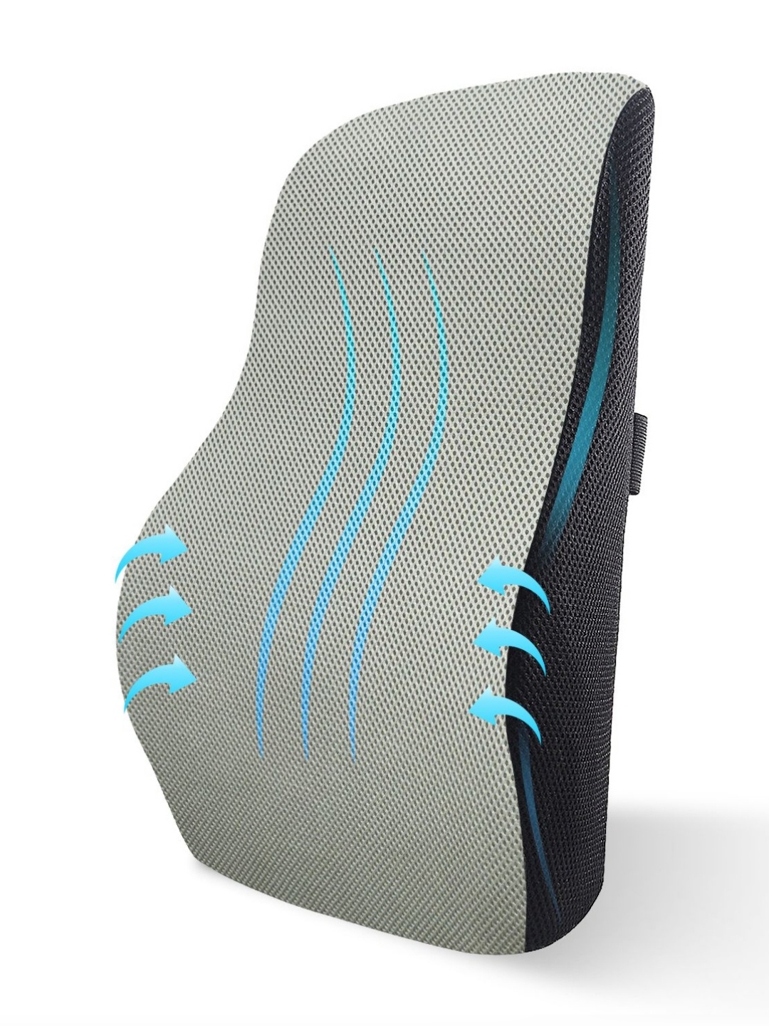 

Sleepsia Grey & Black Backrest Therapedic Pillow