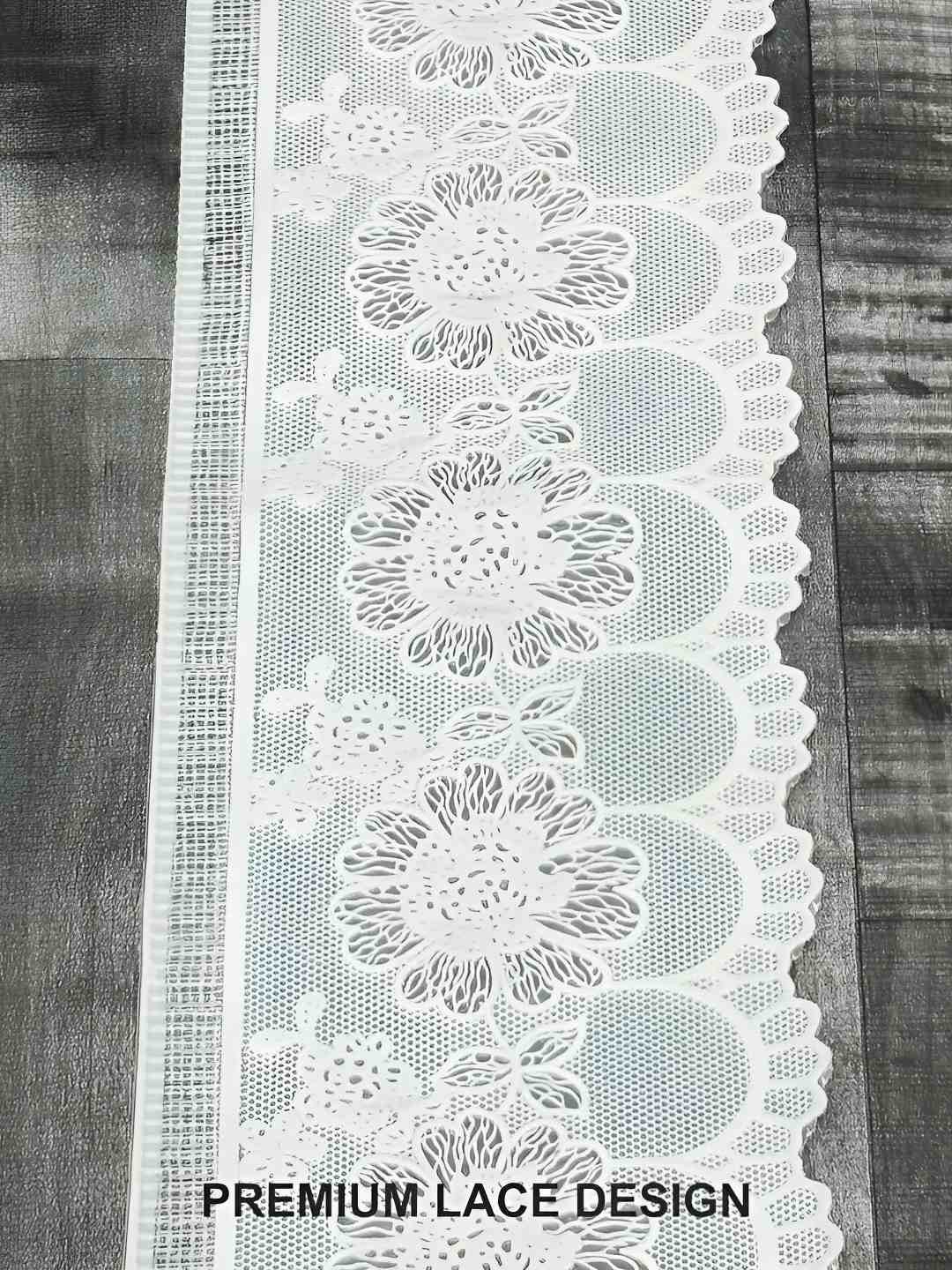 

CASA-NEST Coffee Brown & White Abstract Printed Rectangle Slip Resistant Table Cover