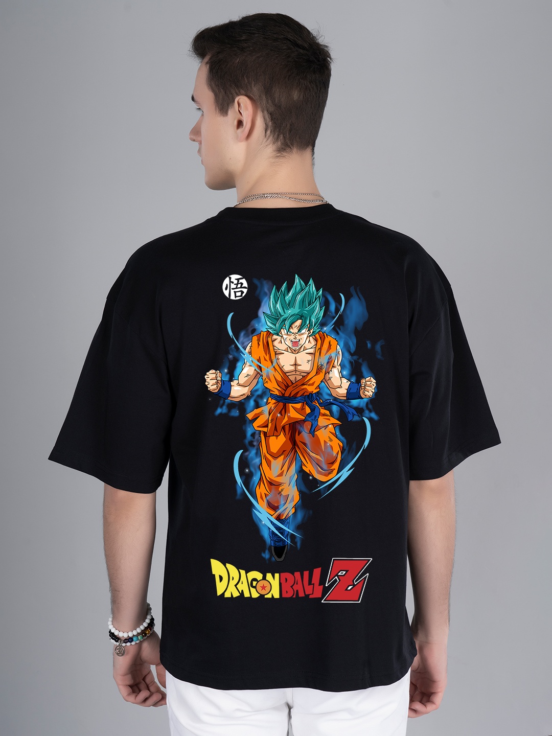 

PRONK Men Graphic Dragon Ball Z Printed Round Neck T-shirt, Black