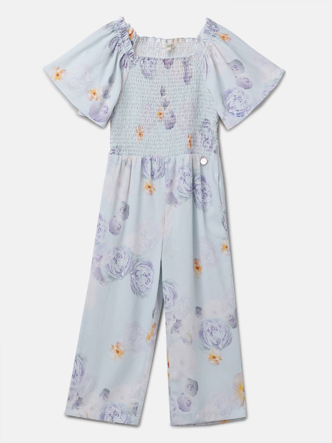 

Angel & Rocket Girls Printed Basic Jumpsuit, Blue