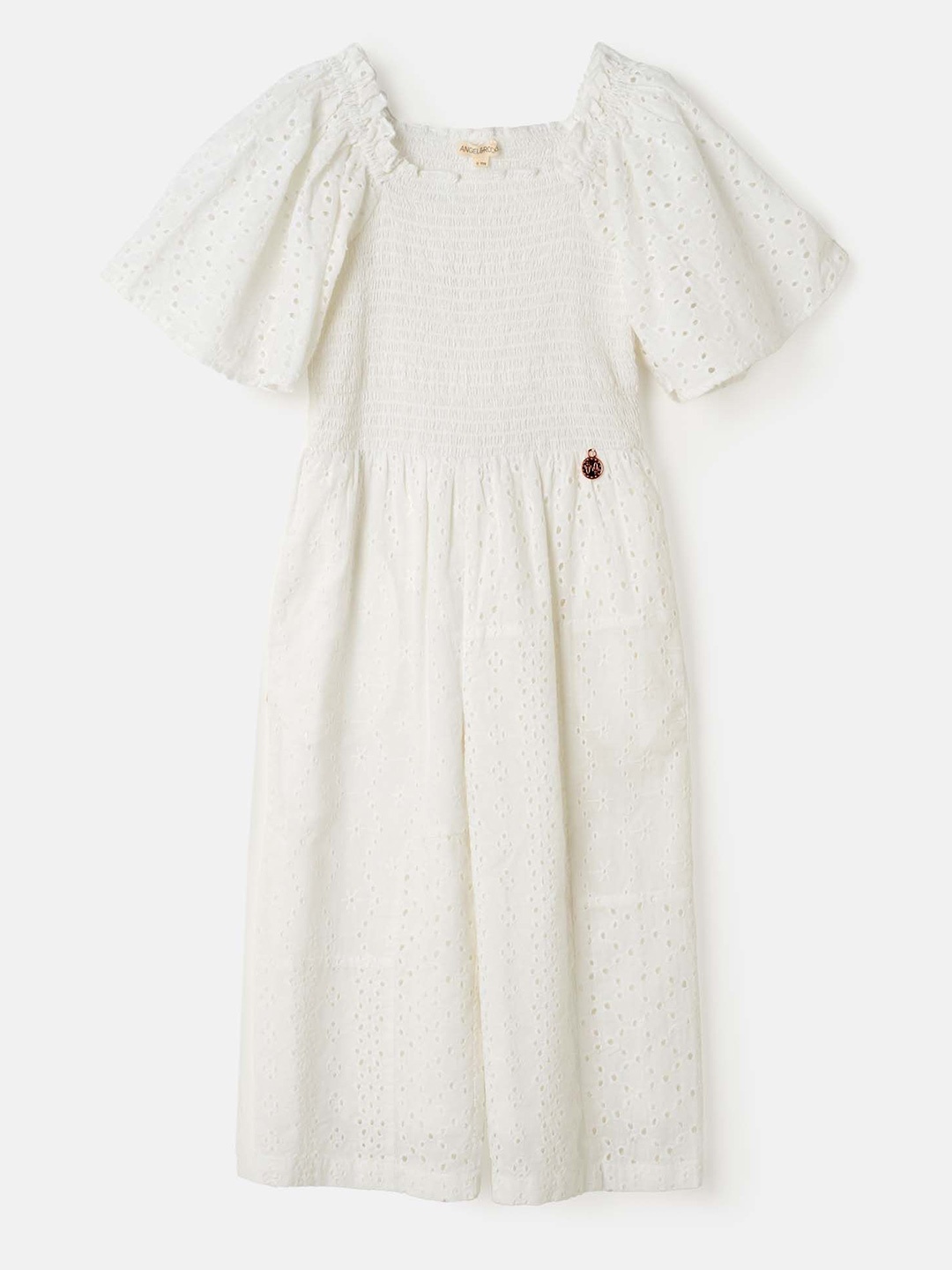 

Angel & Rocket Girls Basic Jumpsuit, White
