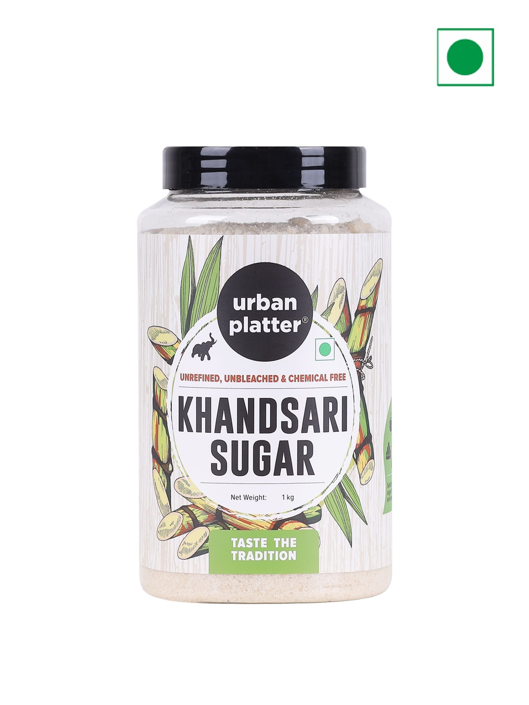 

URBAN PLATTER Khandsari Sugar-1kg, Cream