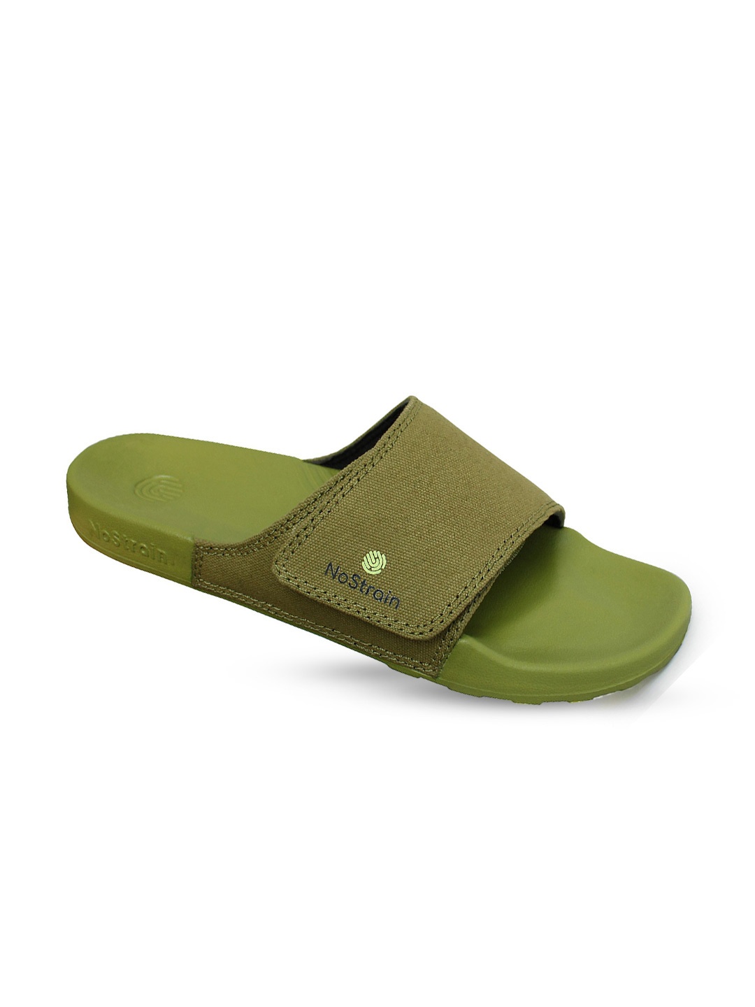 

NoStrain Men Canvas Sugar Sliders, Olive