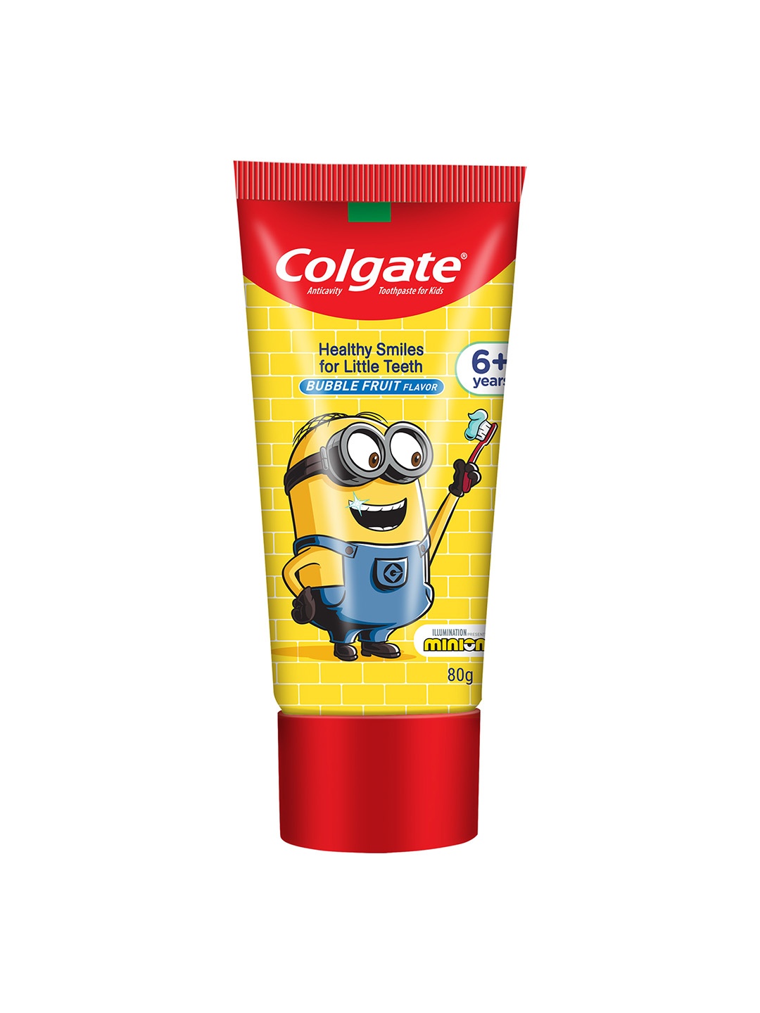 

Colgate Kids Minions Toothpaste for 6+ Years - Bubble Fruit Flavour - 80g, Yellow