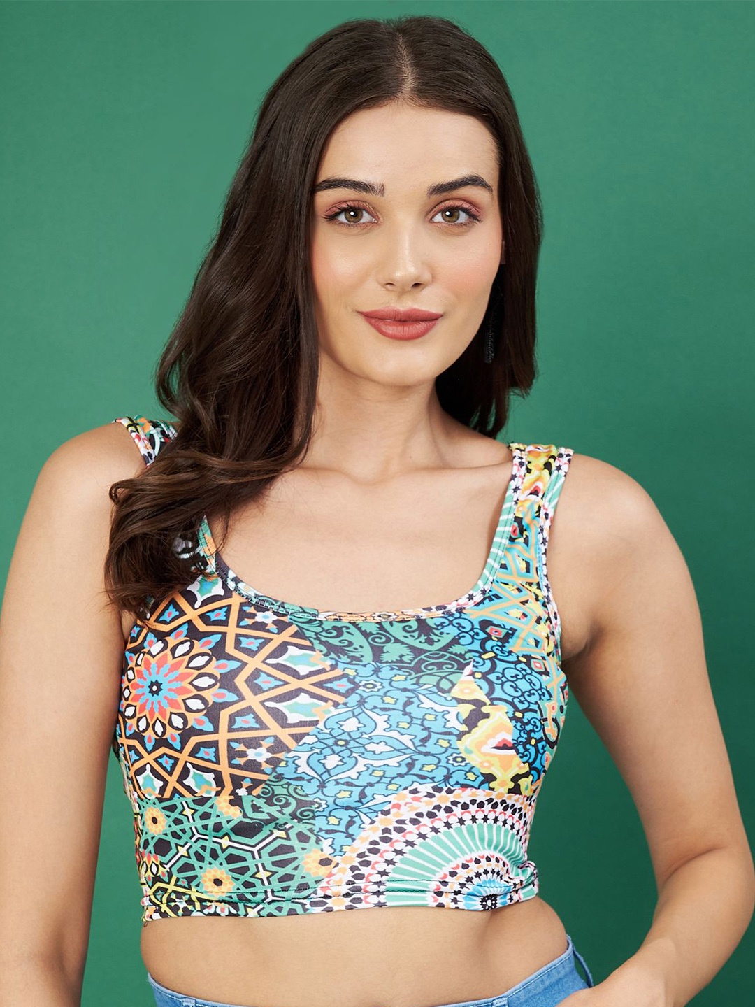

Rajoria Instyle Floral Print Crop Top, Multi