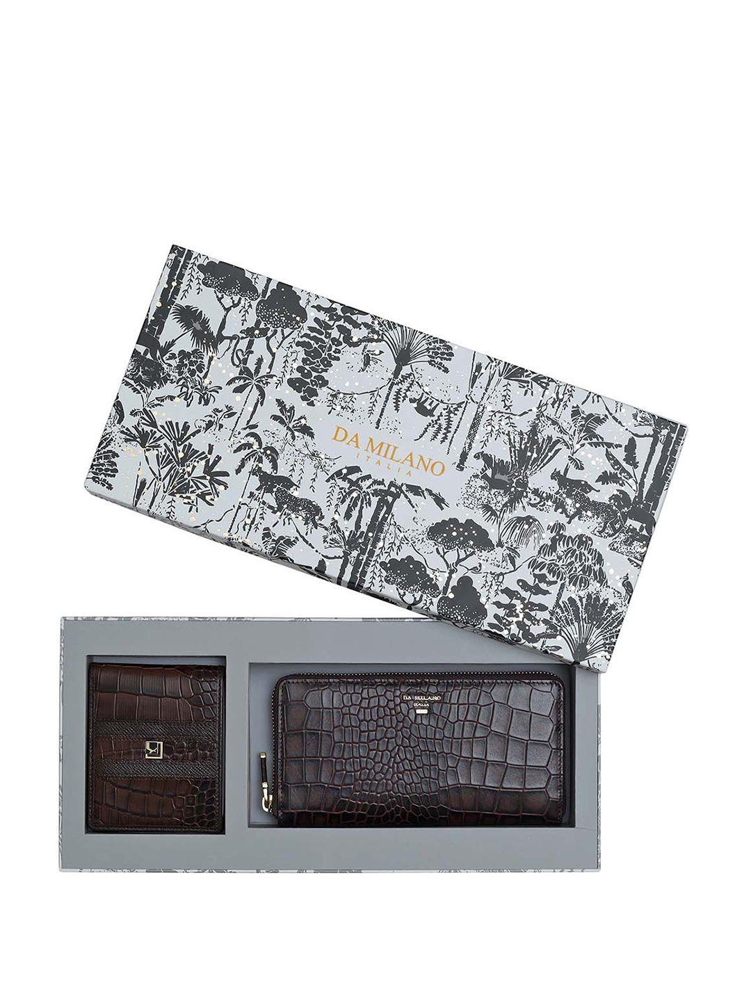 

Da Milano Unisex Accessory Gift Set of, Brown