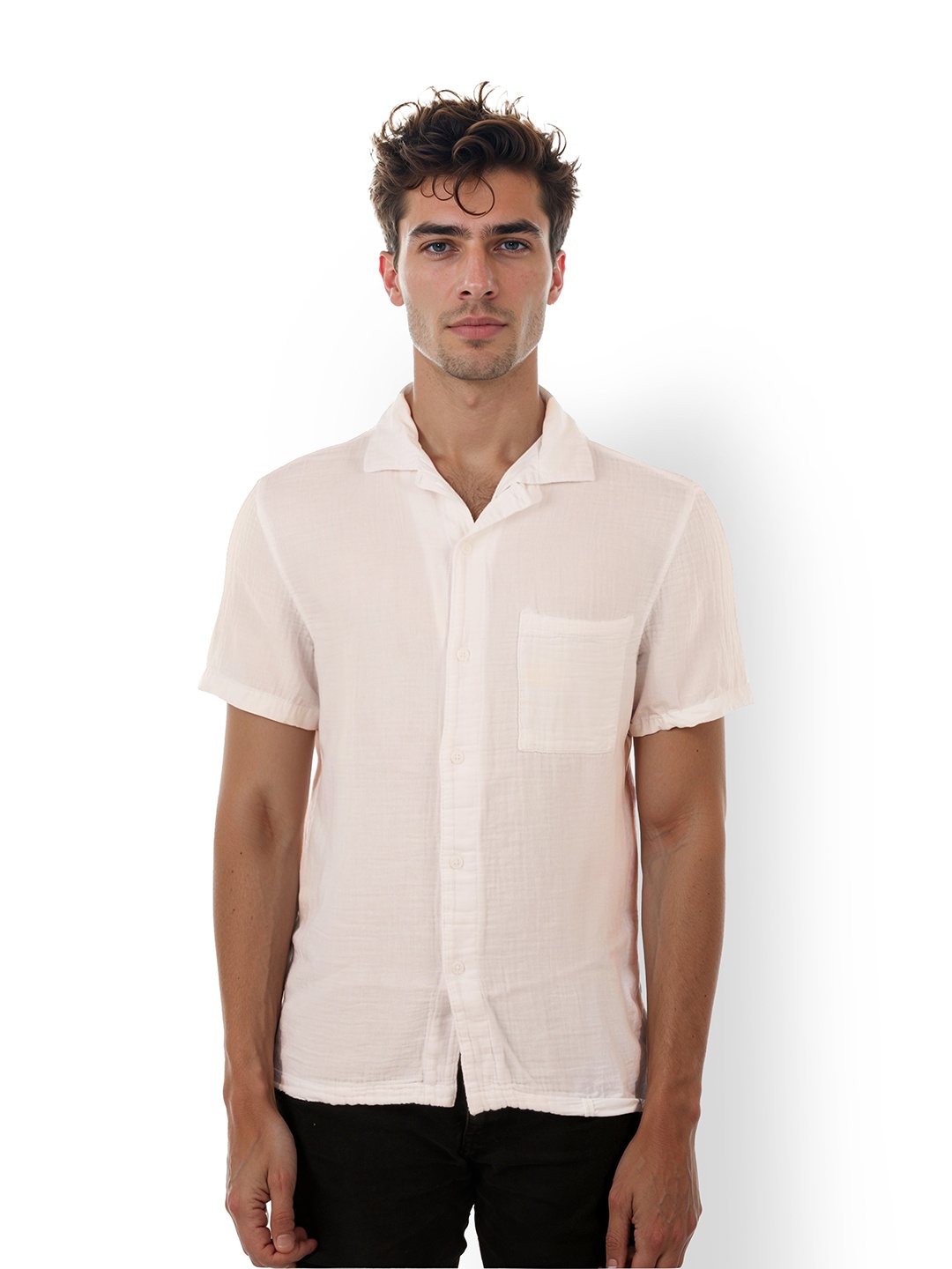 

Celio Men Classic Opaque Casual Shirt, White