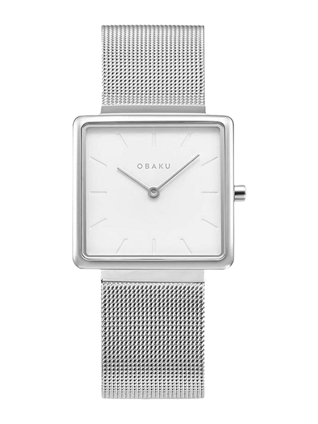 

Obaku Women Dial & Stainless Steel Bracelet Style Straps Analogue Watch V236LXCIMC, White