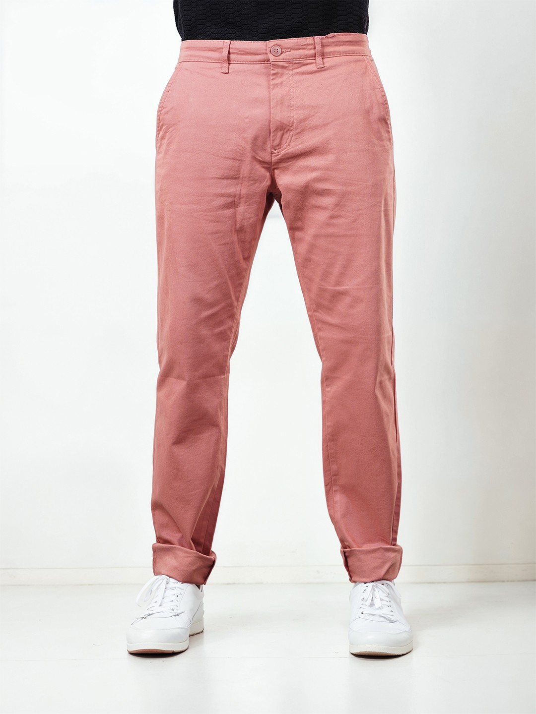 

Celio Men Mid-Rise Chinos Trousers, Red