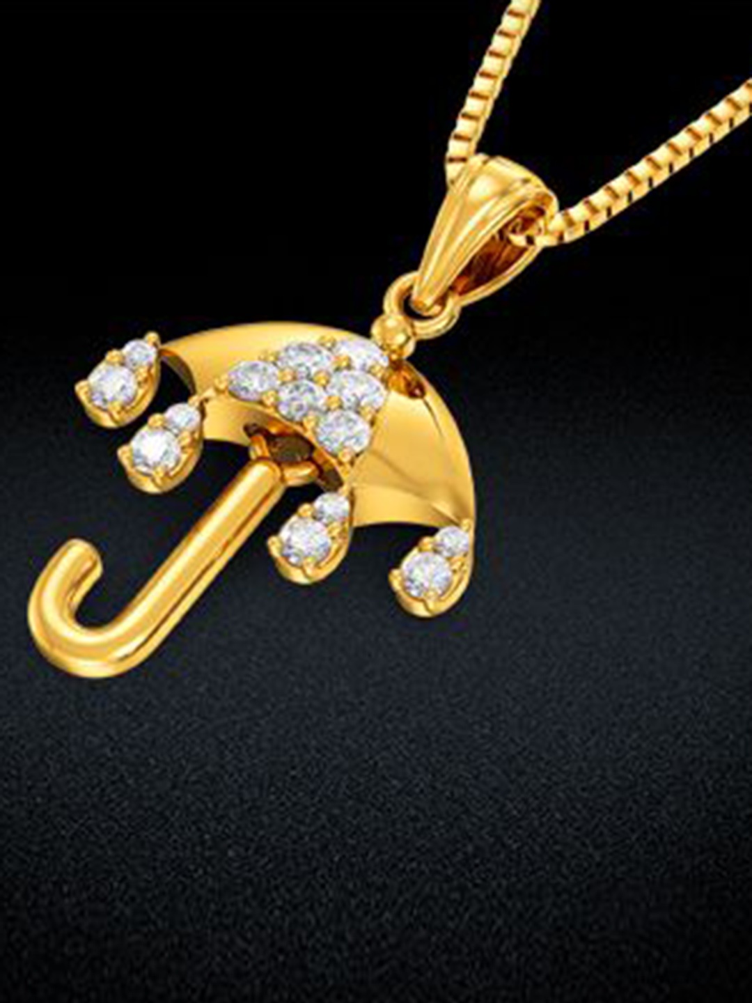 

Joyalukkas 22KT Gemstone Gold Pendant-1.04gm