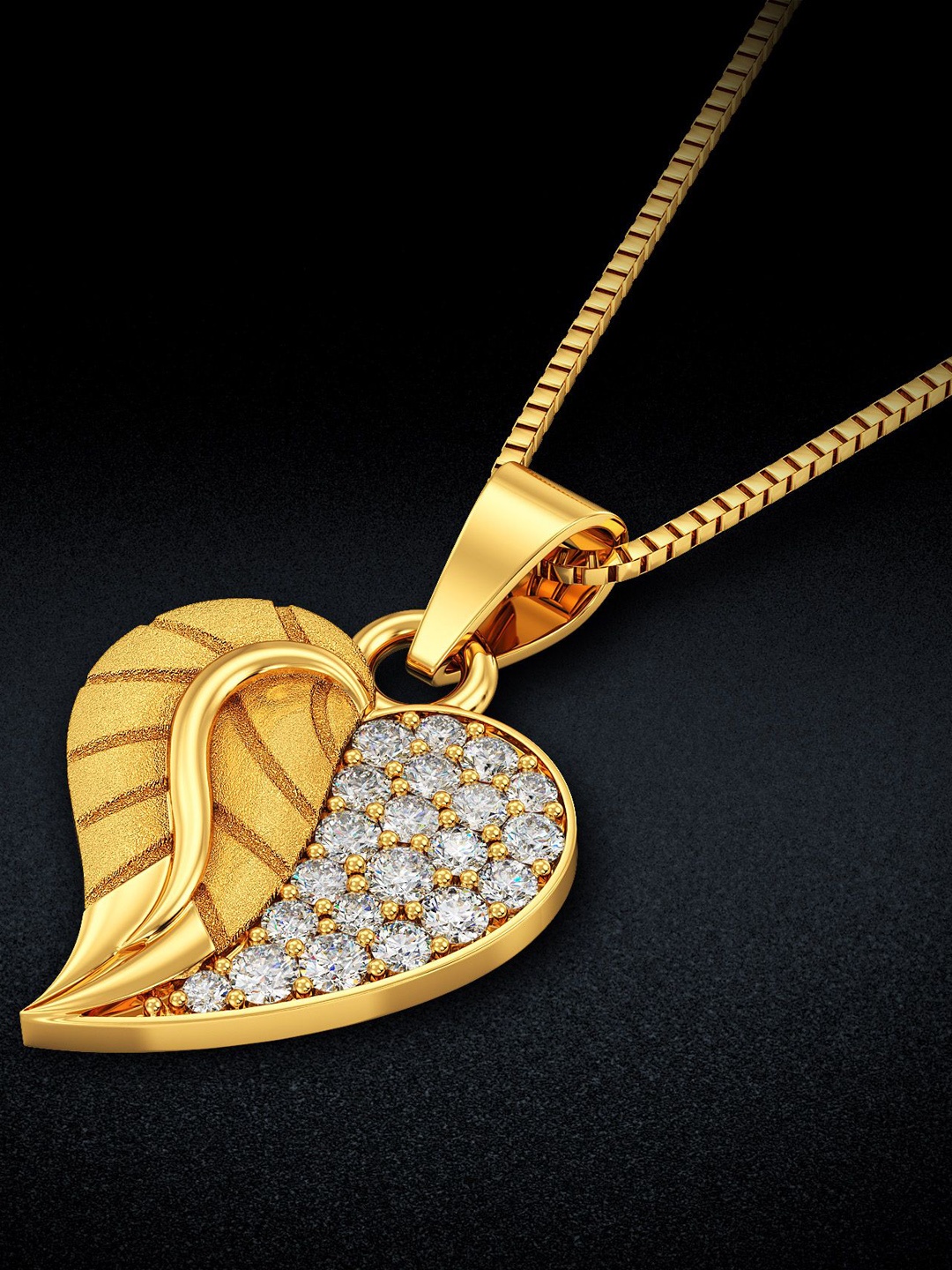 

Joyalukkas 22K Gem Stone Gold Pendant-2.42gm