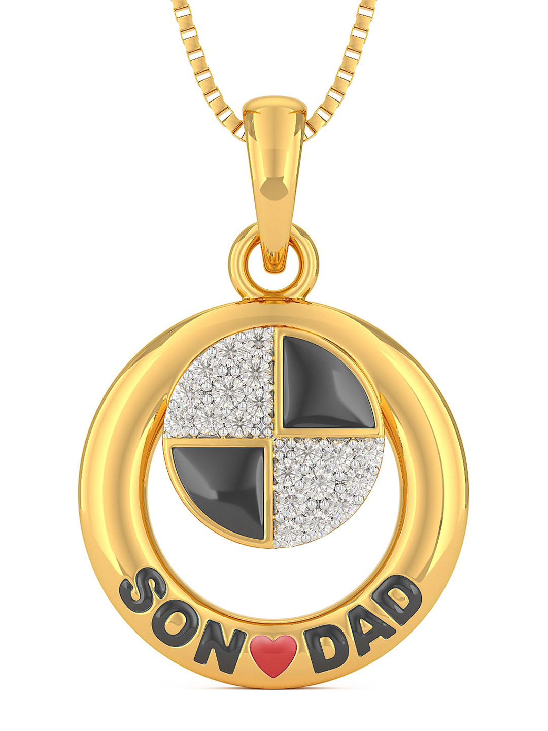 

Joyalukkas 22KT Gem Stone Pendant Gold-1.98gm