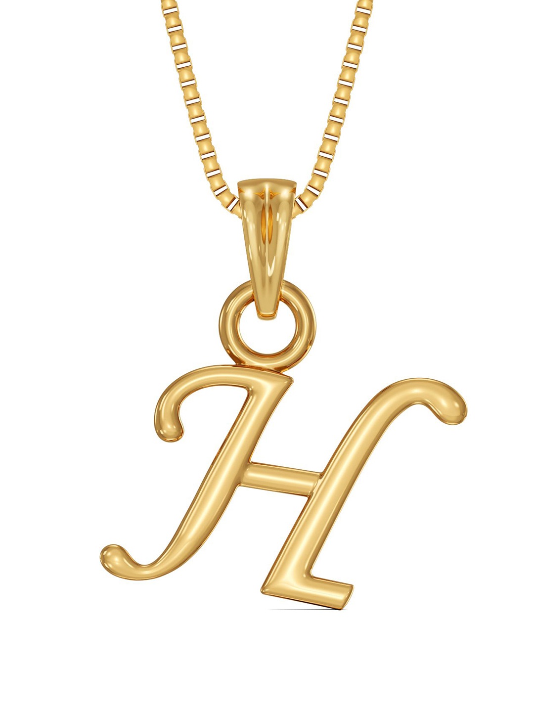 

Joyalukkas 22KT Alphabet "H" Pendant Gold -1.52 gm