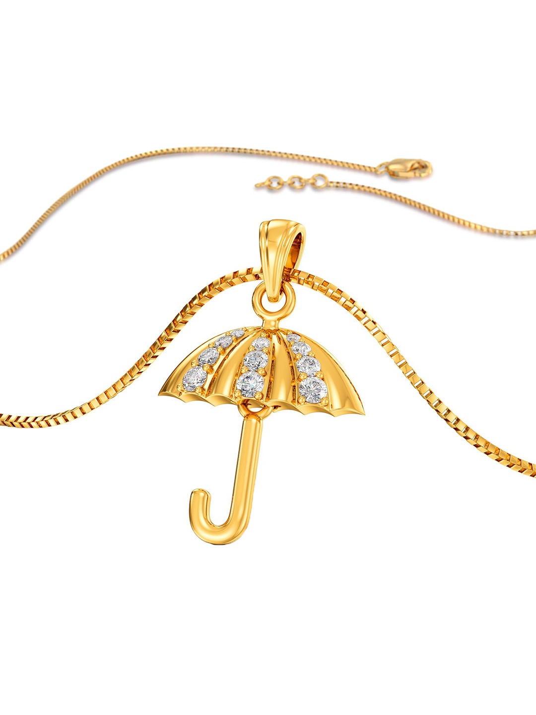 

Joyalukkas 22KT Gem Stone Pendant Gold-1.35gm